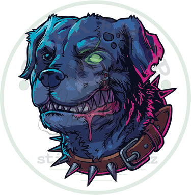 Zombie Dog Vinyl  Sticker